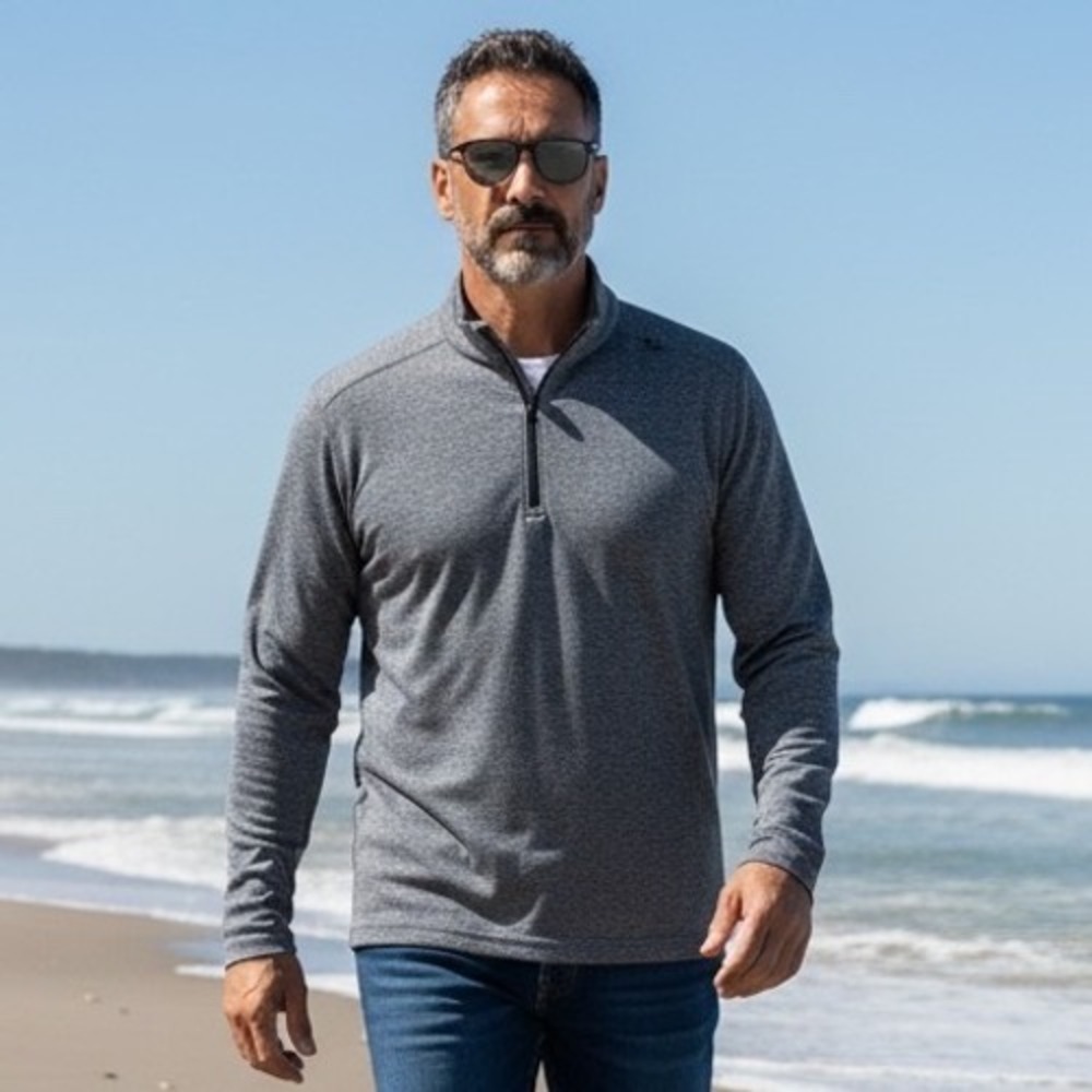 Lululemon Metal Vent Tech 1/2 Zip 2.0 Pullover Grey Heathered Mens Size M